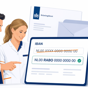 Illustratie over het wijzigen van de rekeningnummer van de Belastingdienst